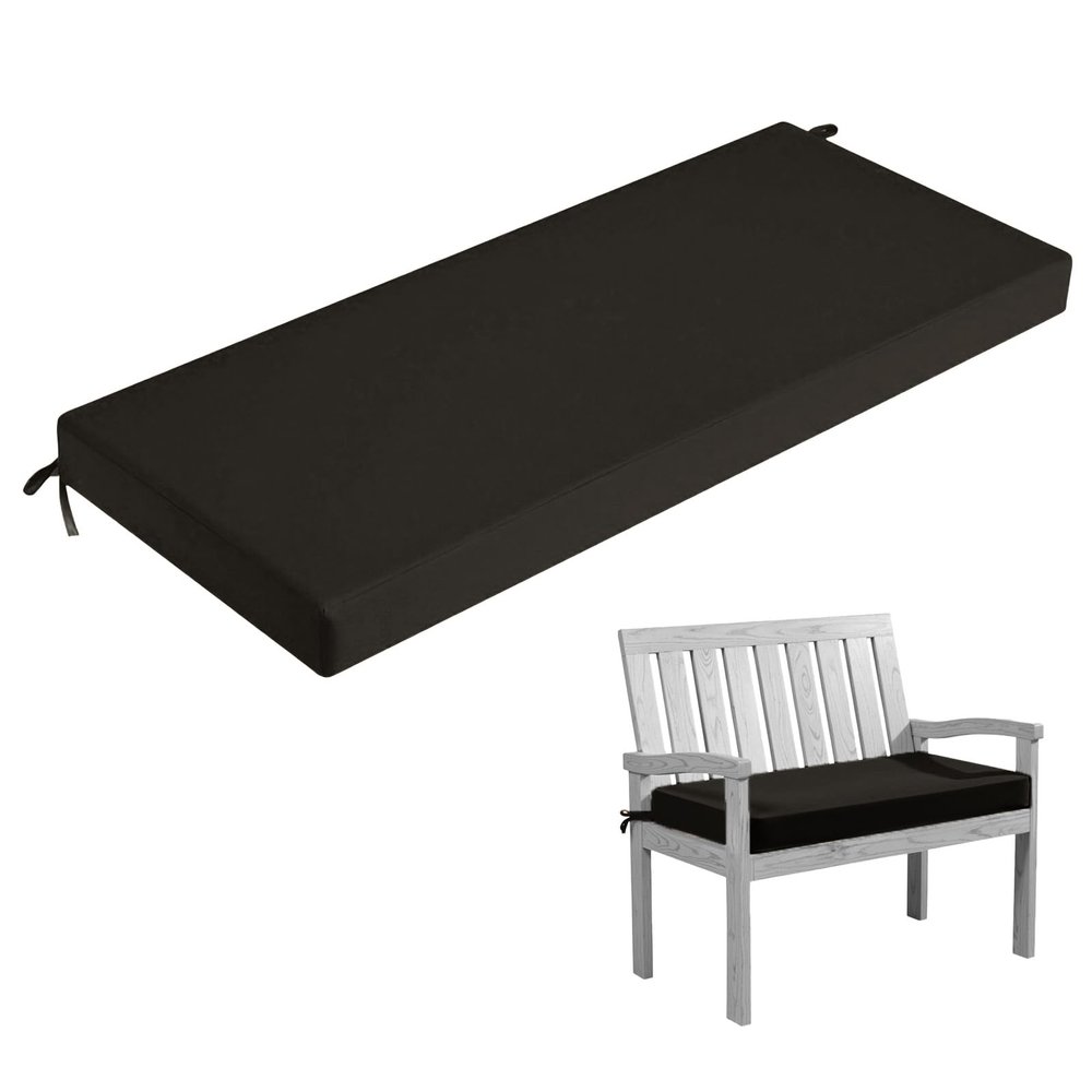 HJZPWB Outdoor Bench Cushion, Dark Brown, 100 x 50 x 3 cm
