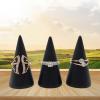 ZHENGCI Ring Stand, 5 Pieces, Wooden Ring Holder view 2