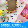 500 Count Colorful Pom Poms 10 mm view 3