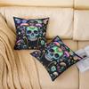 Homewish Set of 2 50 x 50 cm Gothic Skull Decorative Pillow Covers view 2