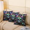 Homewish Set of 2 50 x 50 cm Gothic Skull Decorative Pillow Covers view 4