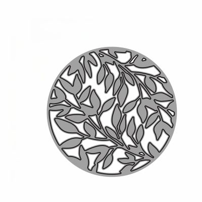 Round Leaf Background Metal Cutting Die