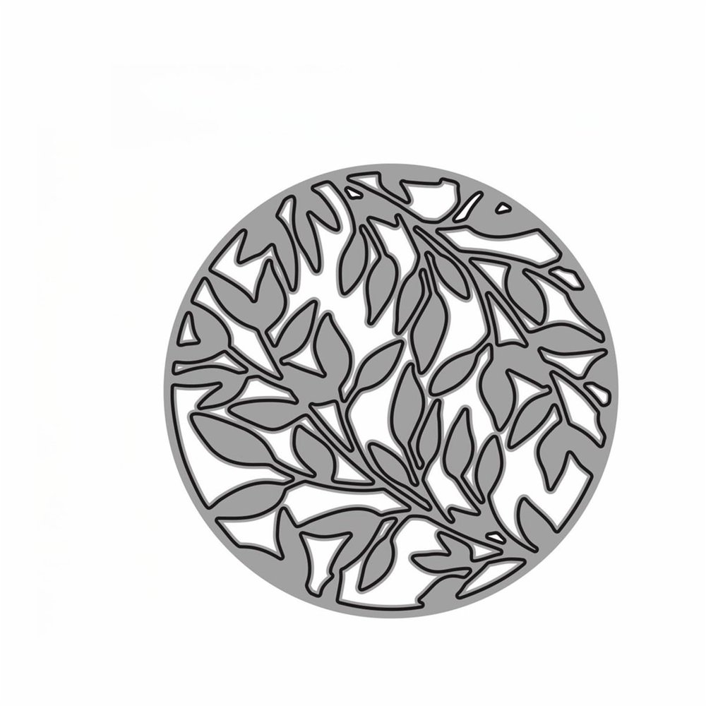 Round Leaf Background Metal Cutting Die