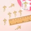COGCHARGER 10-Piece Gold Bow Knot Charms for Jewelry Making view 2