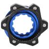 6-Bolt to Center-Lock Rotor Adapter, CNC-Anodized Aluminum, Black and Blue view 4