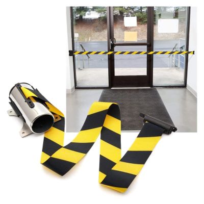 Wall-Mounted Stainless Steel Retractable Barrier Belt