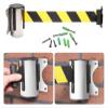 Wall-Mounted Stainless Steel Retractable Barrier Belt view 2