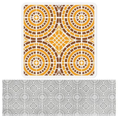 Doodlream Seamless Mosaic Stencil