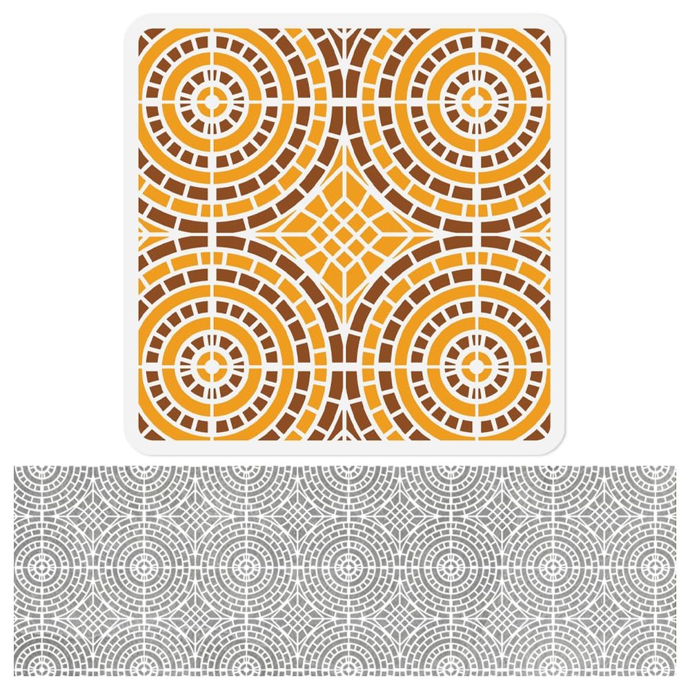 Doodlream Seamless Mosaic Stencil