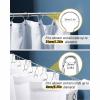 30 Shower Curtain Rings with Glide System, Stainless Steel, Silver view 3