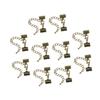 Angoily DIY Cord Ends and 12mm Lobster Clasp with 5cm Chain for Jewelry Making - 10 Pieces view 1