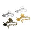 Angoily DIY Cord Ends and 12mm Lobster Clasp with 5cm Chain for Jewelry Making - 10 Pieces view 3