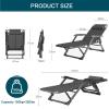 Lsoiup Zero-Gravity Recliner with Footrest, Folding Outdoor Lounge Chair, 160 kg Capacity view 2