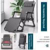 Lsoiup Zero-Gravity Recliner with Footrest, Folding Outdoor Lounge Chair, 160 kg Capacity view 3