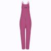 Women's Cotton-Linen Bib Overalls, Plus Size, Summer Romper Dress view 2