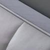 JANEMUA Waterproof Stripe Headboard Cover, Elastic Anti-Collision Slipcover, Soft Solid-Color Dustproof Protection, Gray, 200 cm view 4