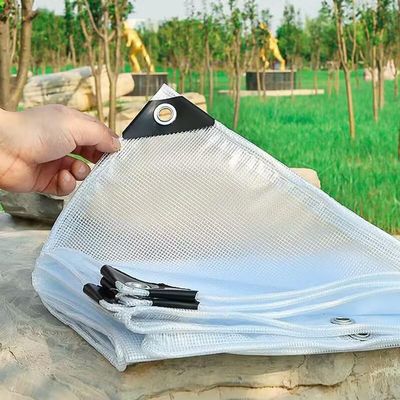 PIPRE 3.6 m x 5 m Transparent Waterproof Tarp with Eyelets