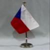 Czech Republic Table Flag 15 x 25 cm with 42 cm Chrome Stand view 1