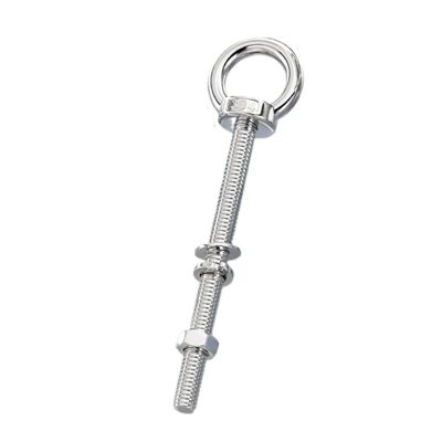 M20 × 30400 mm Stainless Steel Eye Bolts for Lifting, with Nuts and Washers (M20 × 100)