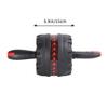 Red Steel and Rubber Ab Roller, Non-Slip view 2