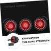 Red Steel and Rubber Ab Roller, Non-Slip view 3