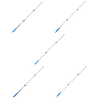 VILLCASE 5 Sets Telescoping Multi-Joint Paint Roller Extension Poles, Aluminum Alloy, Silver