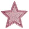 3 Glitter Star Iron-On Patches 65mm view 1