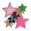 3 Glitter Star Iron-On Patches 65mm view 2