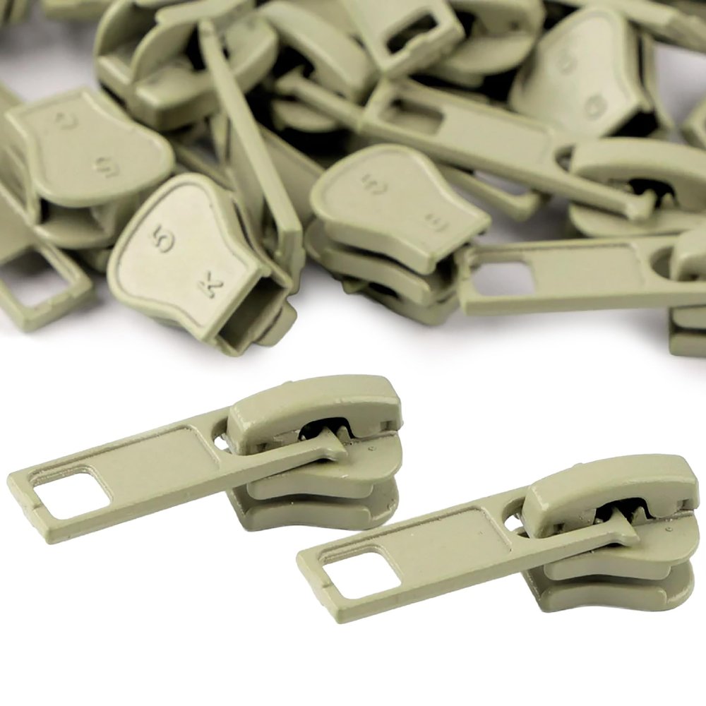 Metal Zipper Sliders 10 Pack for 5mm Profile