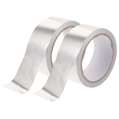 Aluminum Foil Tape, 2 Rolls, High-Temperature Adhesive Tape