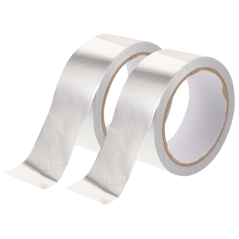 Aluminum Foil Tape, 2 Rolls, High-Temperature Adhesive Tape