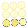VICASKY 6-Piece Artificial Lemon Slice Decorations, Yellow PVC view 3
