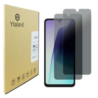 Ytaland 2-Pack Privacy Screen Protector for Xiaomi Redmi 14C/Poco C75, Anti-Spy Tempered Glass, 9H, Bubble-Free