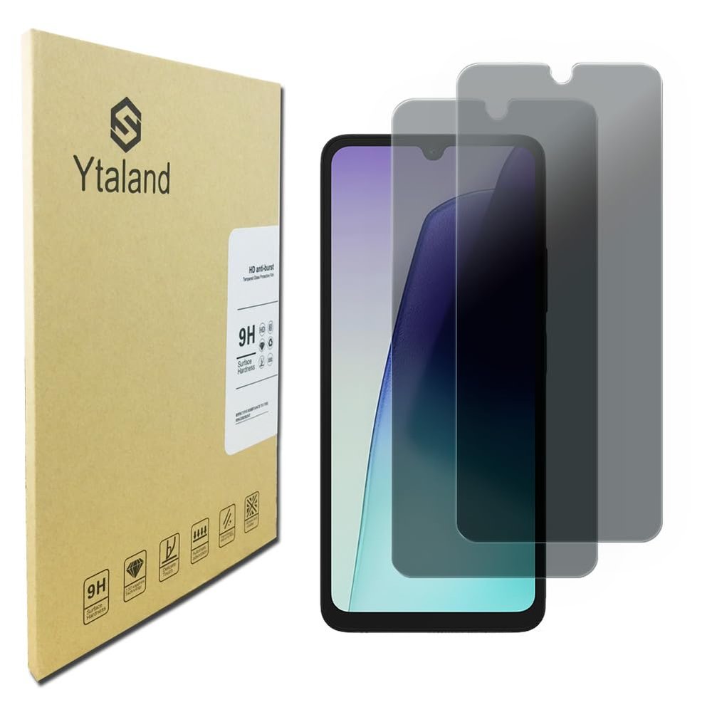 Ytaland 2-Pack Privacy Screen Protector for Xiaomi Redmi 14C/Poco C75, Anti-Spy Tempered Glass, 9H, Bubble-Free