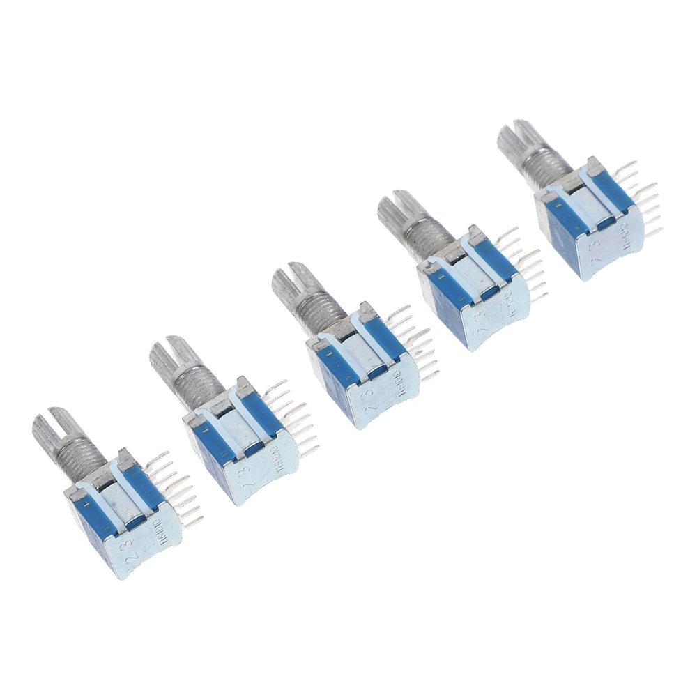 ULTECHNOVO 5-Pack Zinc Alloy and Copper Rotary Switches, 2 Positions, 3 Power Levels