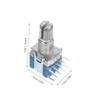 ULTECHNOVO 5-Pack Zinc Alloy and Copper Rotary Switches, 2 Positions, 3 Power Levels view 2