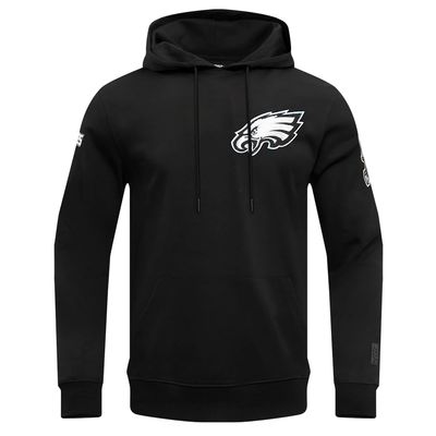 Pro Standard Men's NFL Philadelphia Eagles Classic Chenille Hooded Sweatshirt, Black, S