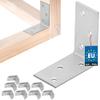 KOTARBAU 100-Pack 50 x 50 x 25 mm Galvanized Steel Angle Brackets view 1