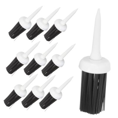 Toyvian Golf Brush Tees, 10-Piece Set, 65 mm, Plastic with Nylon