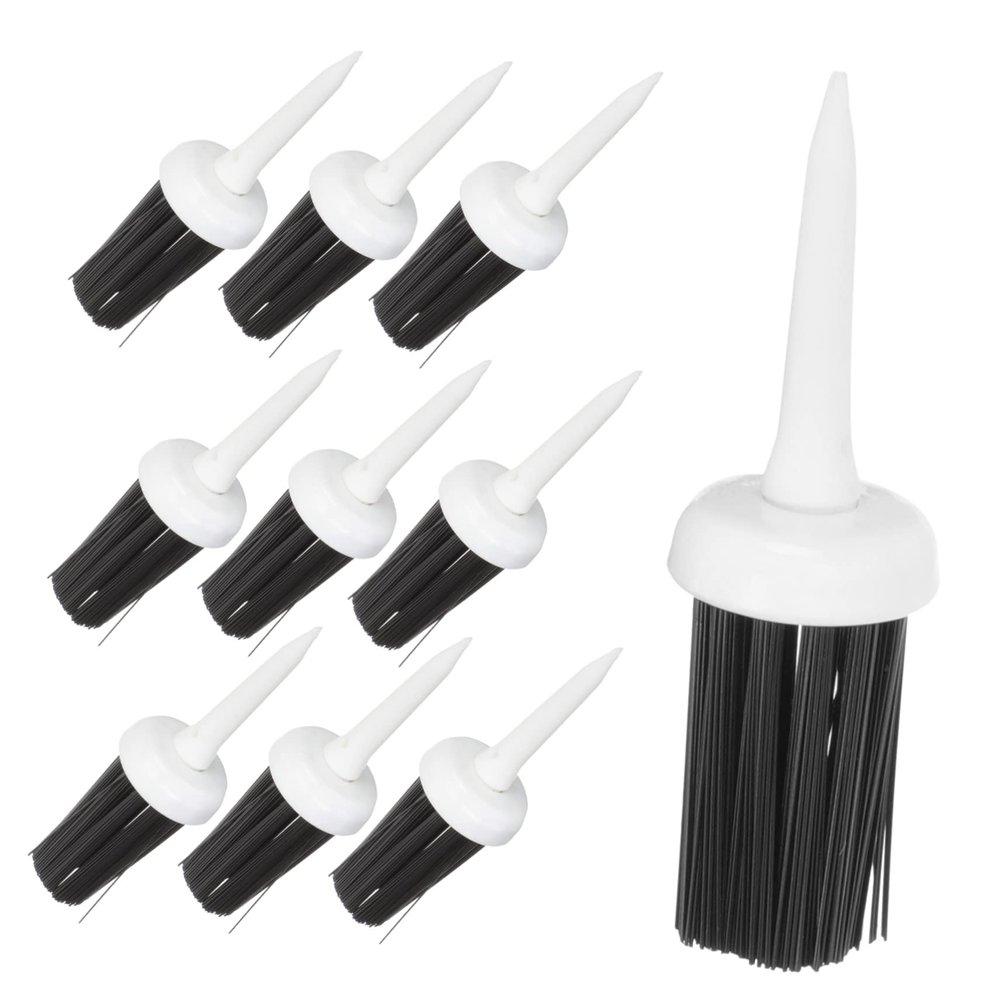 Toyvian Golf Brush Tees, 10-Piece Set, 65 mm, Plastic with Nylon