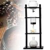Cold Brew Coffee Maker Tower with Glass Container and Wooden Stand view 1