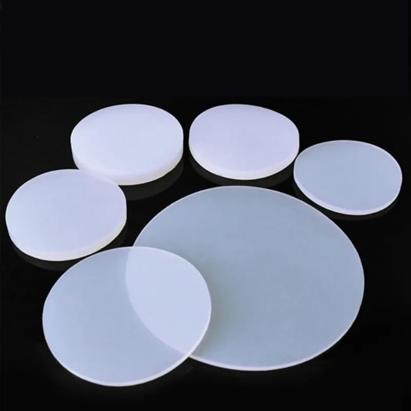 Round Silicone Rubber Gaskets, 5–150 mm Diameter, 0.58 mm Thick, Durable Seal for Various Applications (1/2/5 Pcs) (45 mm, 2 Pcs, 6 mm)
