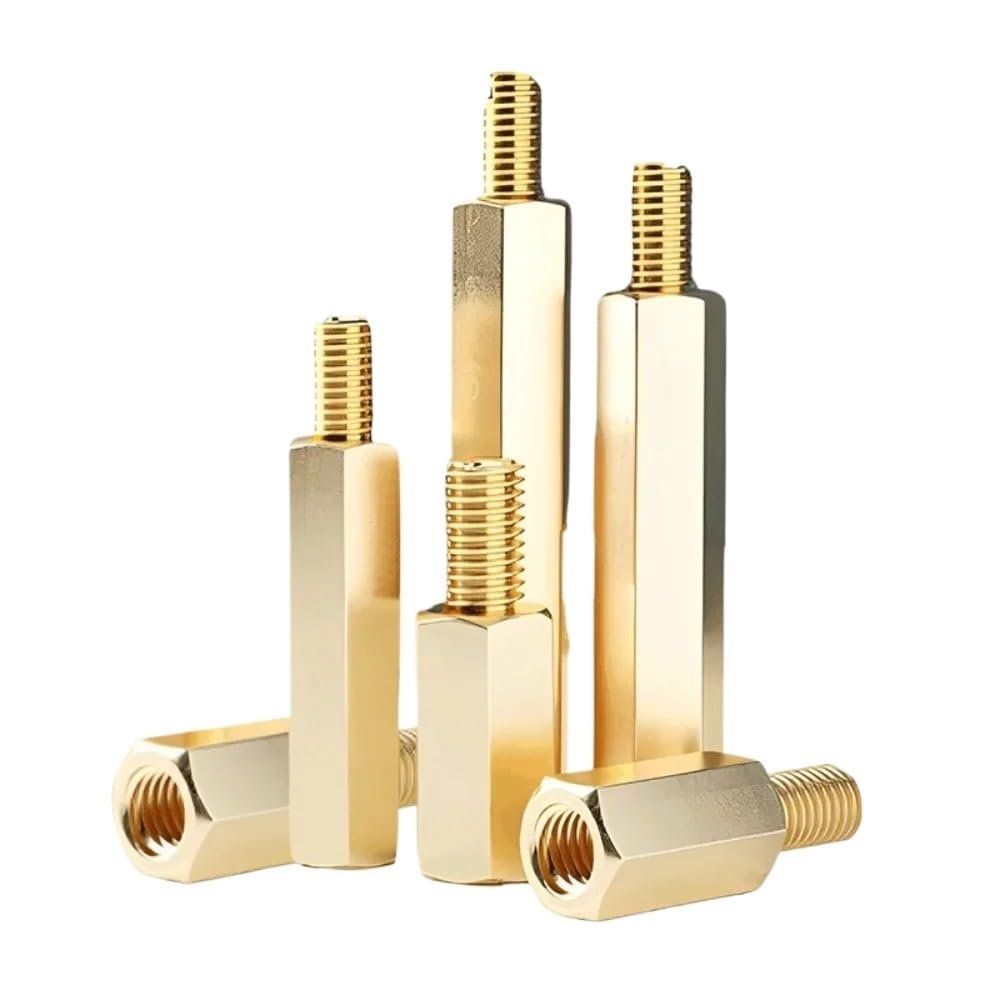 AYYSSM M4 Hex Brass Motherboard Standoff, 10 mm, 30-Pack