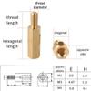 AYYSSM M4 Hex Brass Motherboard Standoff, 10 mm, 30-Pack view 2