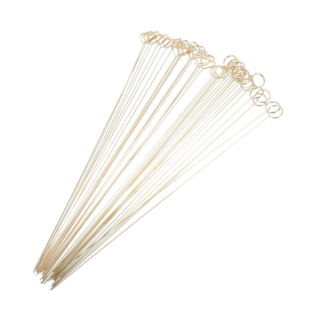 HORIALENCE 40-Piece Gold Metal Card Holders, Flower, Heart and Round Clips