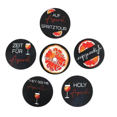 Set of 6 Aperol Cork Coasters