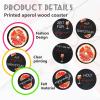 Set of 6 Aperol Cork Coasters view 3
