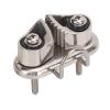 CHICIRIS Marine Cam Cleat with Wire Loop, 316 Stainless Steel, Quick Entry, for 10 mm Rope view 1