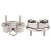 CHICIRIS Marine Cam Cleat with Wire Loop, 316 Stainless Steel, Quick Entry, for 10 mm Rope view 3