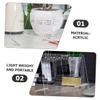 Housoutil Acrylic Desktop Memo Board with Pen, Transparent view 4